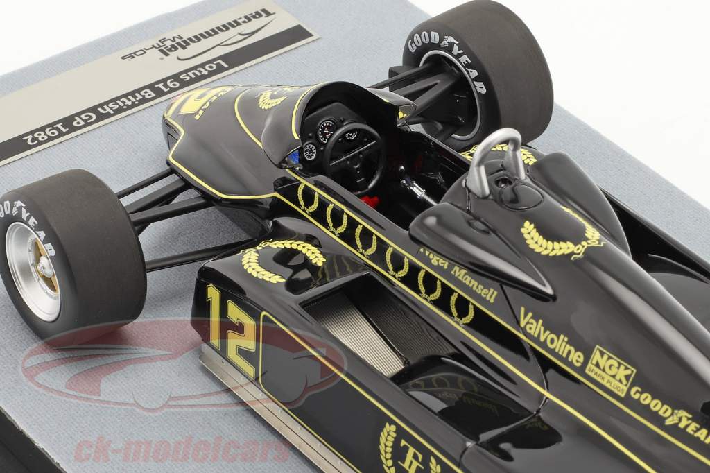 Nigel Mansell Lotus 91 #12 británico GP fórmula 1 1982 1:18 Tecnomodel