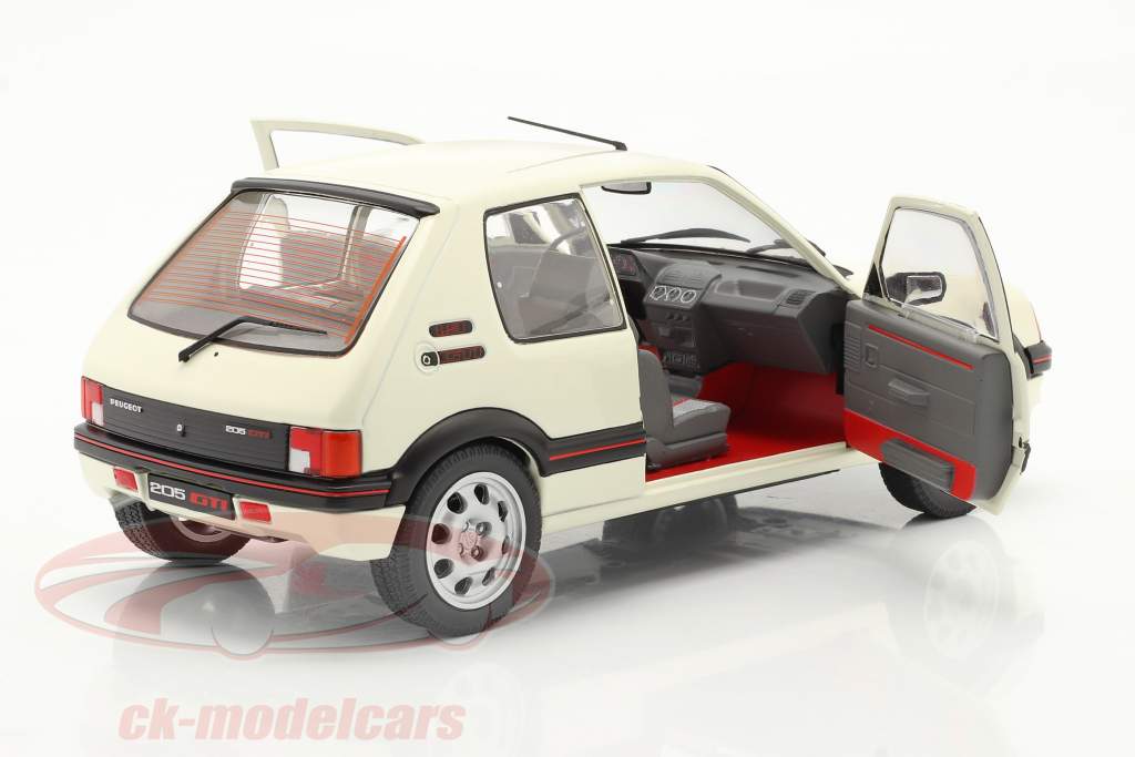 Peugeot 205 GTI 1.9L MK1 year 1988 white 1:18 Solido