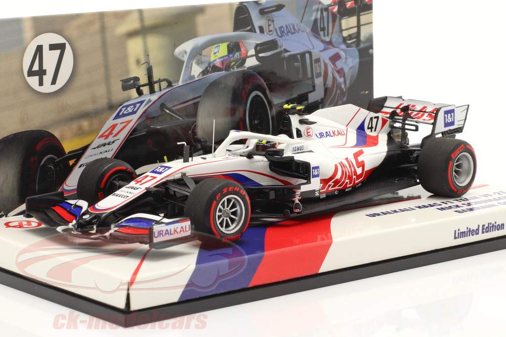 Mick Schumacher Haas VF-21 #47 Bahrein GP formula 1 2021 1:43 Minichamps