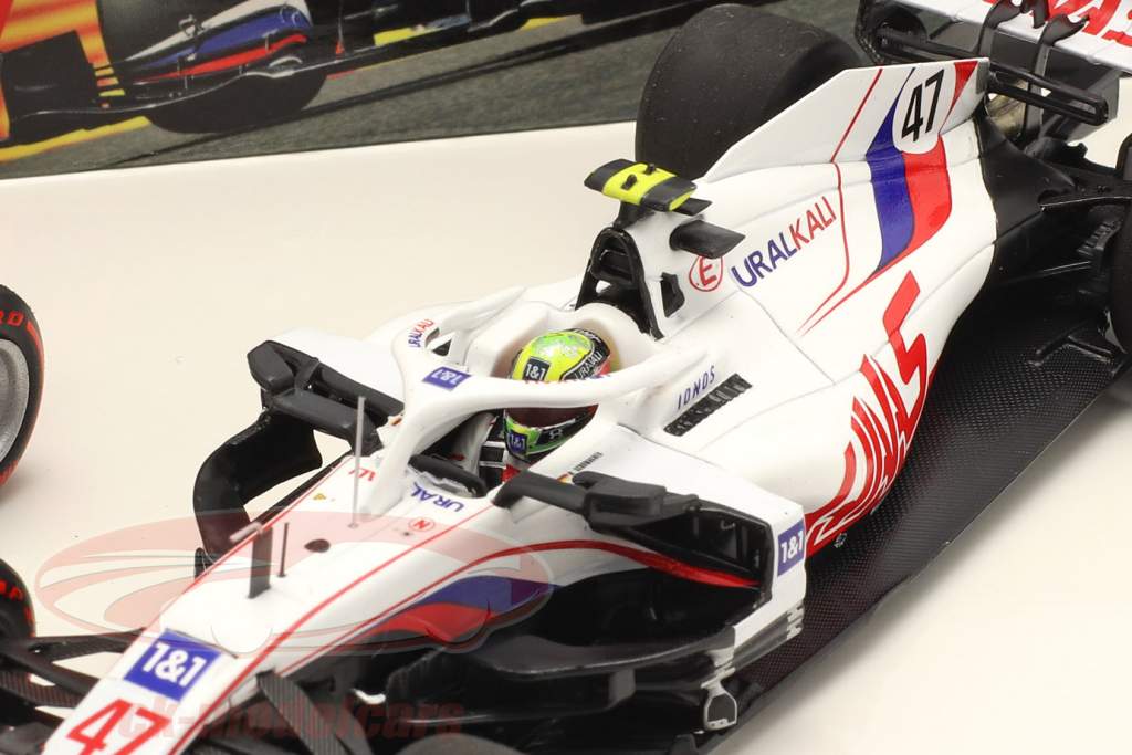 Schumacher #47 & Mazepin #9 2-Car Set Haas VF-21 formula 1 2021 1:43 Minichamps