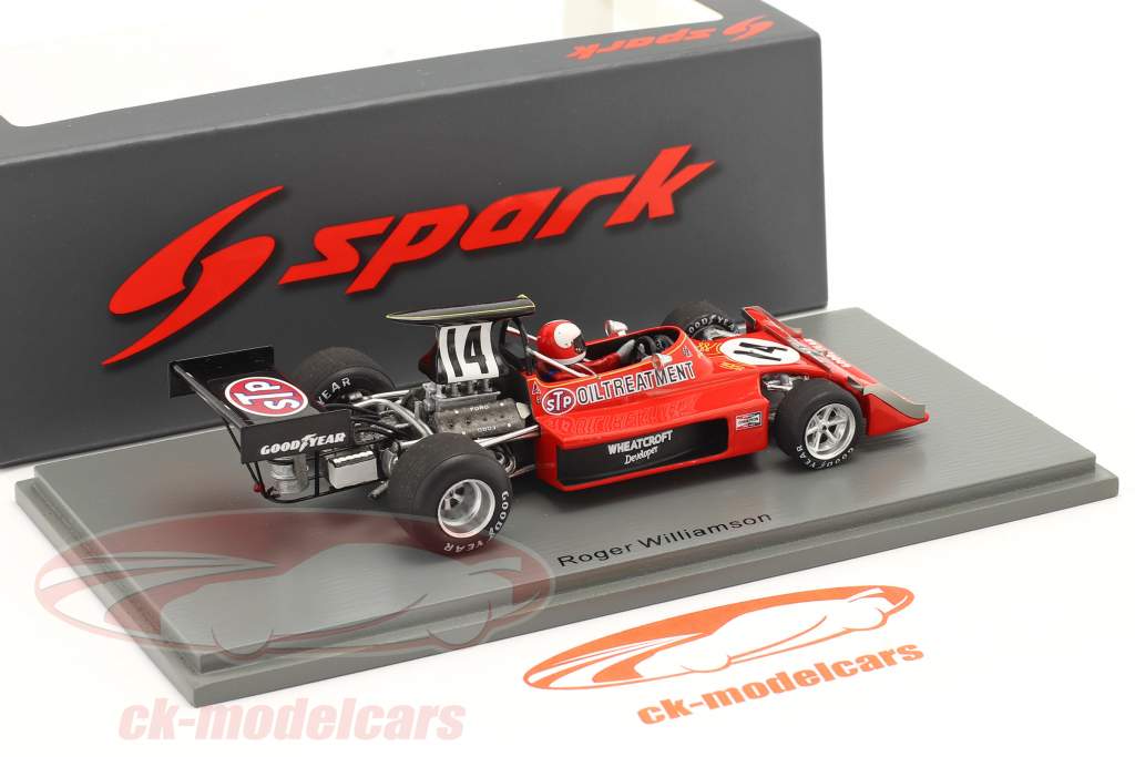 Roger Williamson March 731 #14 Britisk GP formel 1 1973 1:43 Spark