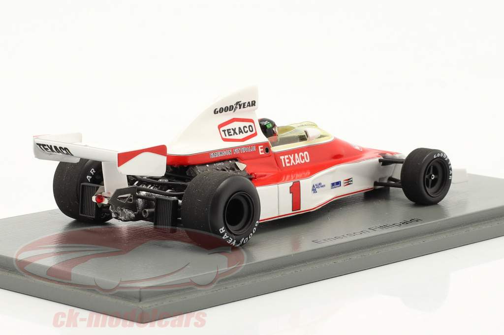 Emerson Fittipaldi McLaren M23 #1 Winnaar Brits GP formule 1 1975 1:43 Spark