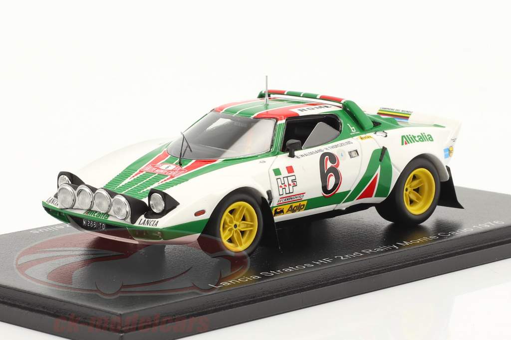 Lancia Stratos HF #6 2ª Rallye Monte Carlo 1976 Waldegard, Thorszelius 1:43 Spark