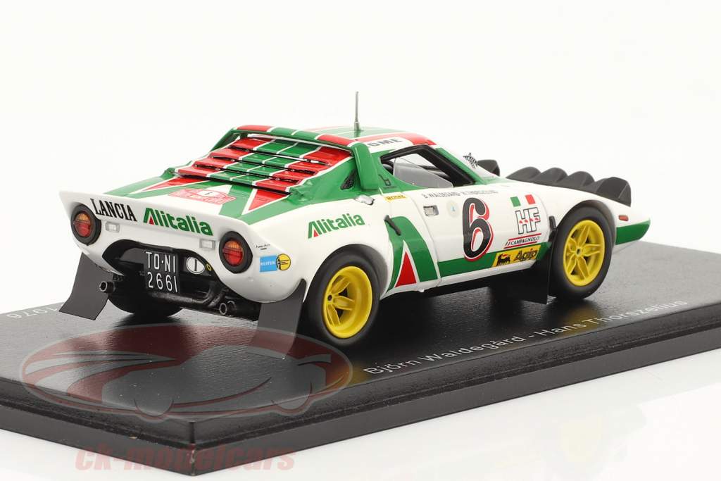 Lancia Stratos HF #6 2ª Rallye Monte Carlo 1976 Waldegard, Thorszelius 1:43 Spark