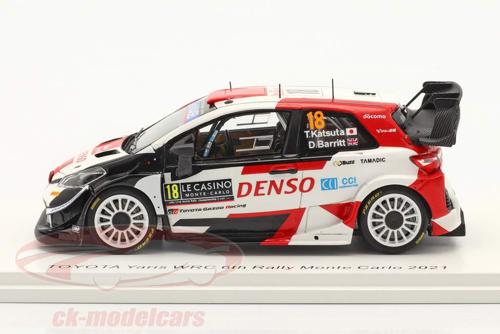 Toyota Yaris WRC #18 6e Rallye Monte Carlo 2021 Katsuta, Barritt 1:43 Spark