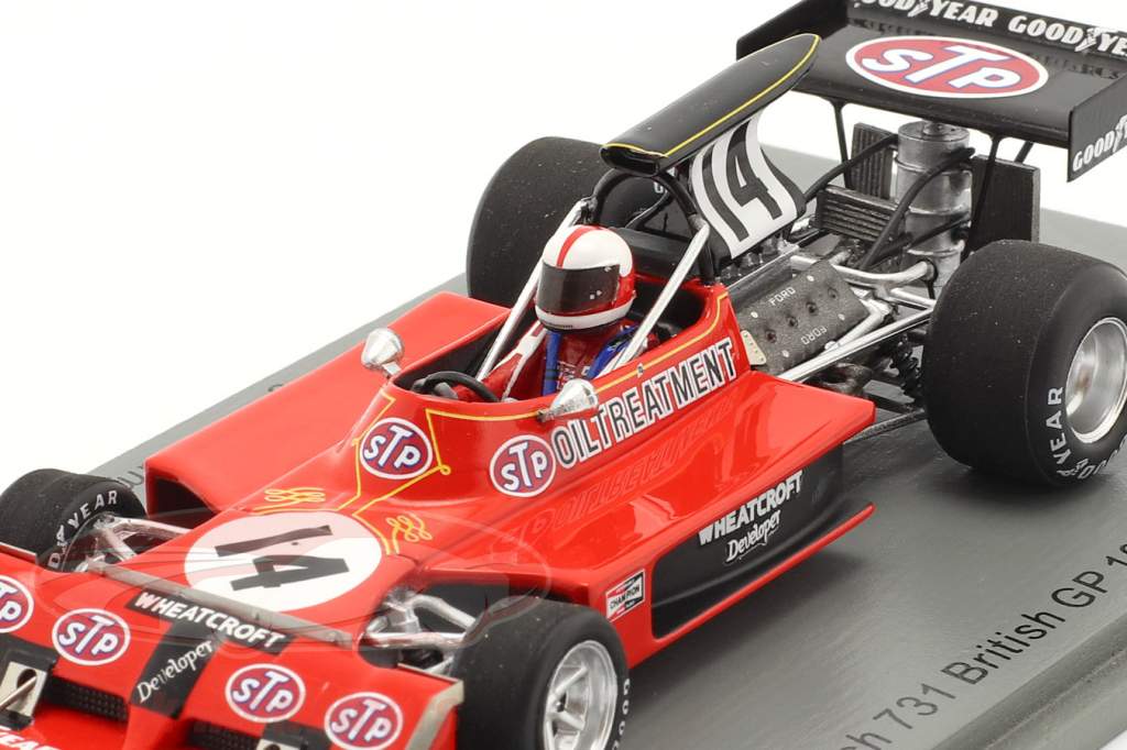 Roger Williamson March 731 #14 Britisk GP formel 1 1973 1:43 Spark