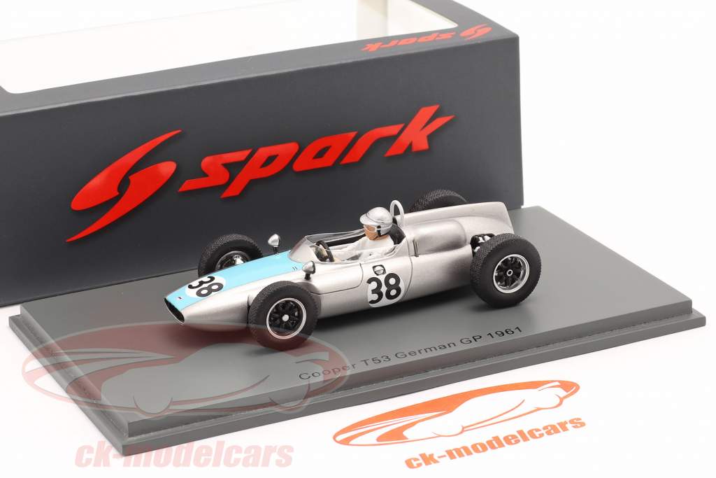 Bernard Collomb Cooper T53 #38 German GP formula 1 1961 1:43 Spark