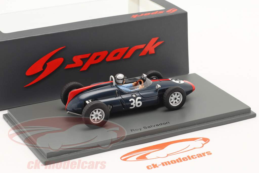 Roy Salvadori Cooper T53 #36 6. Britisk GP formel 1 1961 1:43 Spark