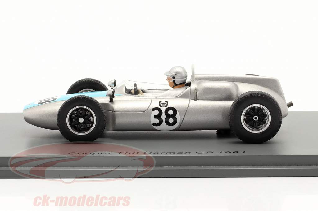 Bernard Collomb Cooper T53 #38 German GP formula 1 1961 1:43 Spark