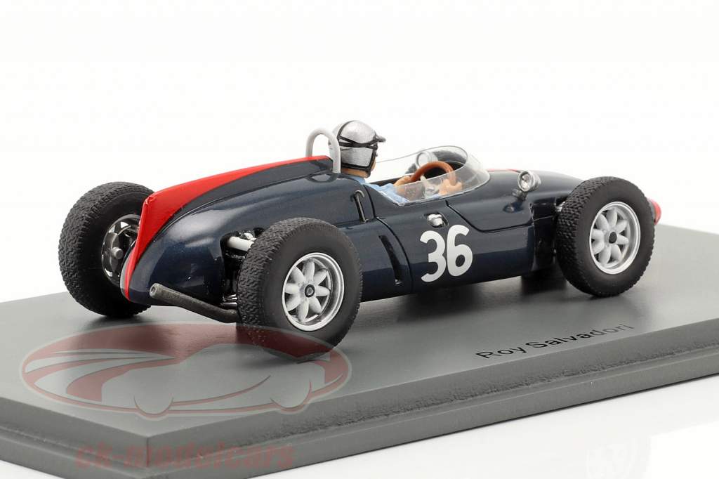 Roy Salvadori Cooper T53 #36 6. Britisk GP formel 1 1961 1:43 Spark