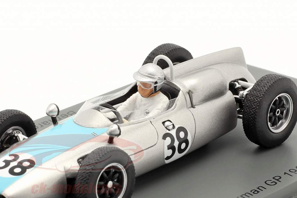 Bernard Collomb Cooper T53 #38 German GP formula 1 1961 1:43 Spark