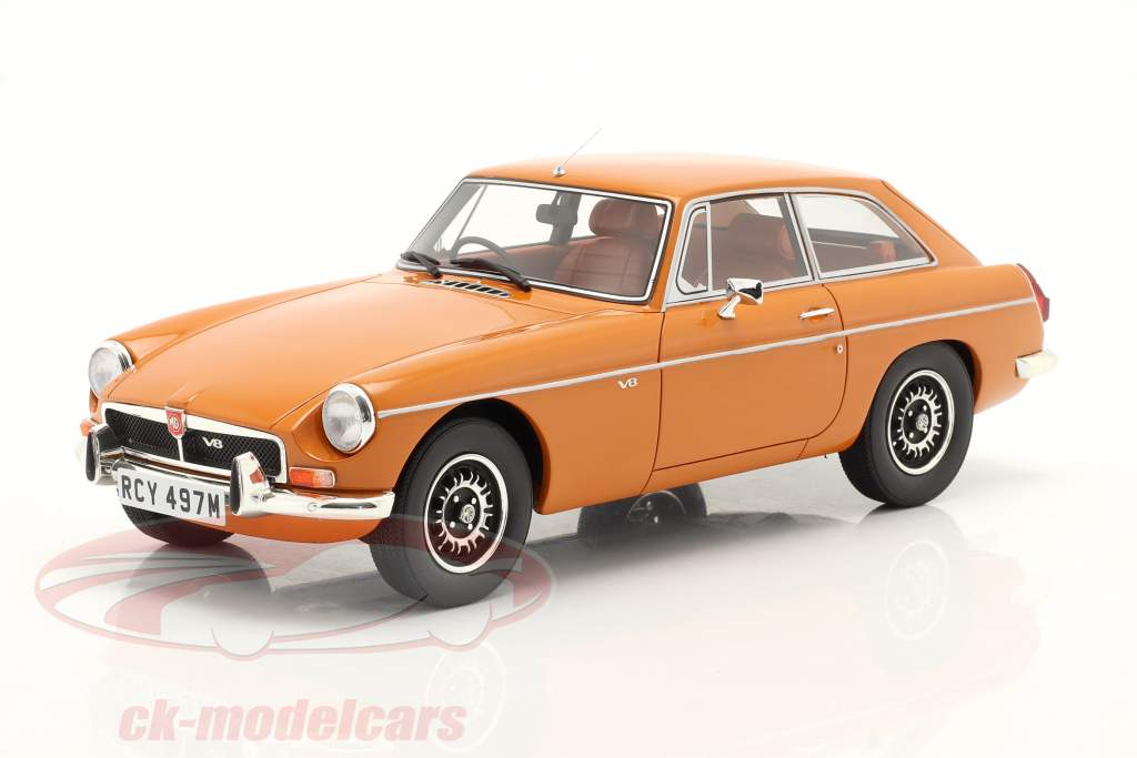 MGB GT V8 year 1974 orange 1:18 Cult Scale