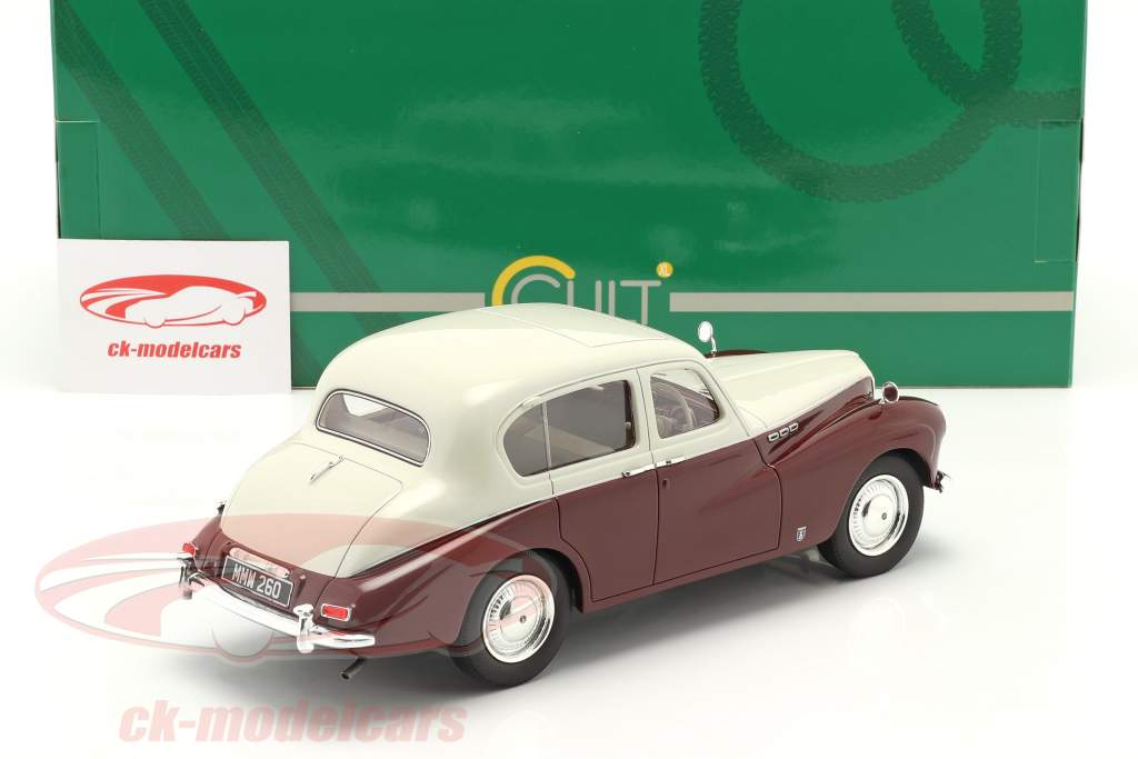 Sunbeam Talbot 90 MK III Baujahr 1954 grau / kastanienbraun 1:18 Cult Scale 