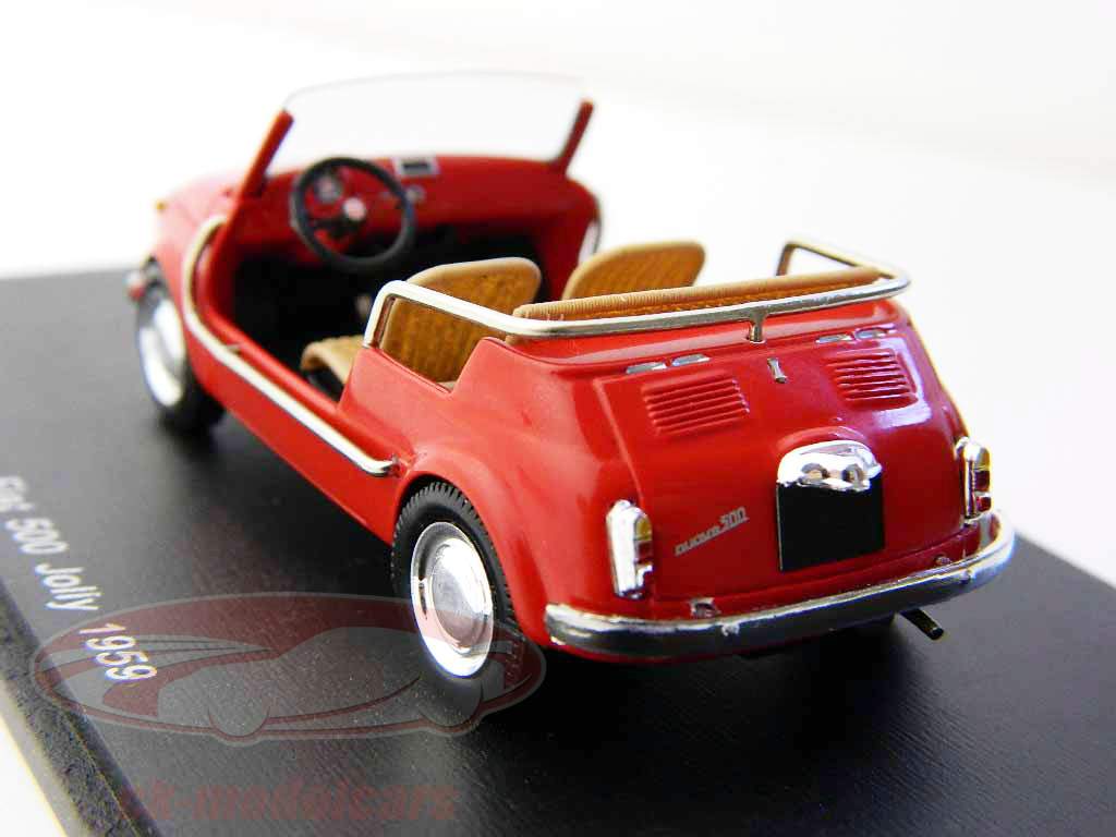 菲亚特500乔利自1959年以来，红1:43星火