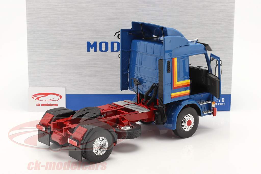ミニカー　1/18 スカニア 143 トップライン 1987 ASG(ダークブルー×イエロー) [MCG18238] ModelCarGroup 1:18 Scania 143 Topline Truck ASG 1987 blue