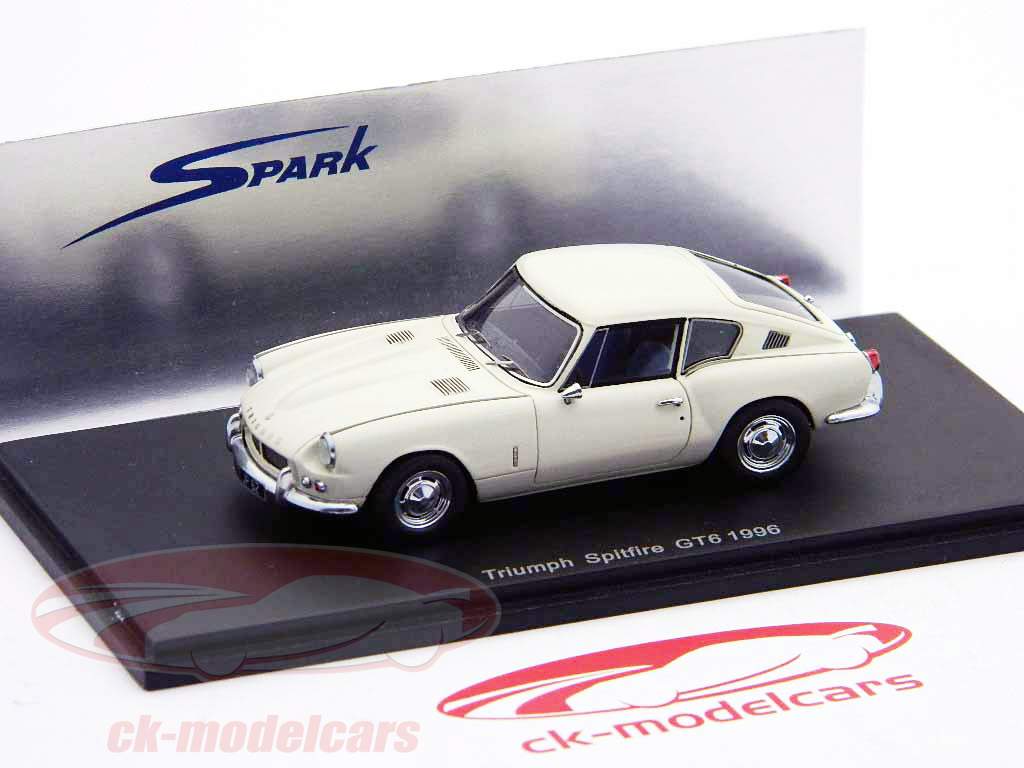 Triumph Spitfire GT6 année 1996 blanc / blanc Spark 1:43
