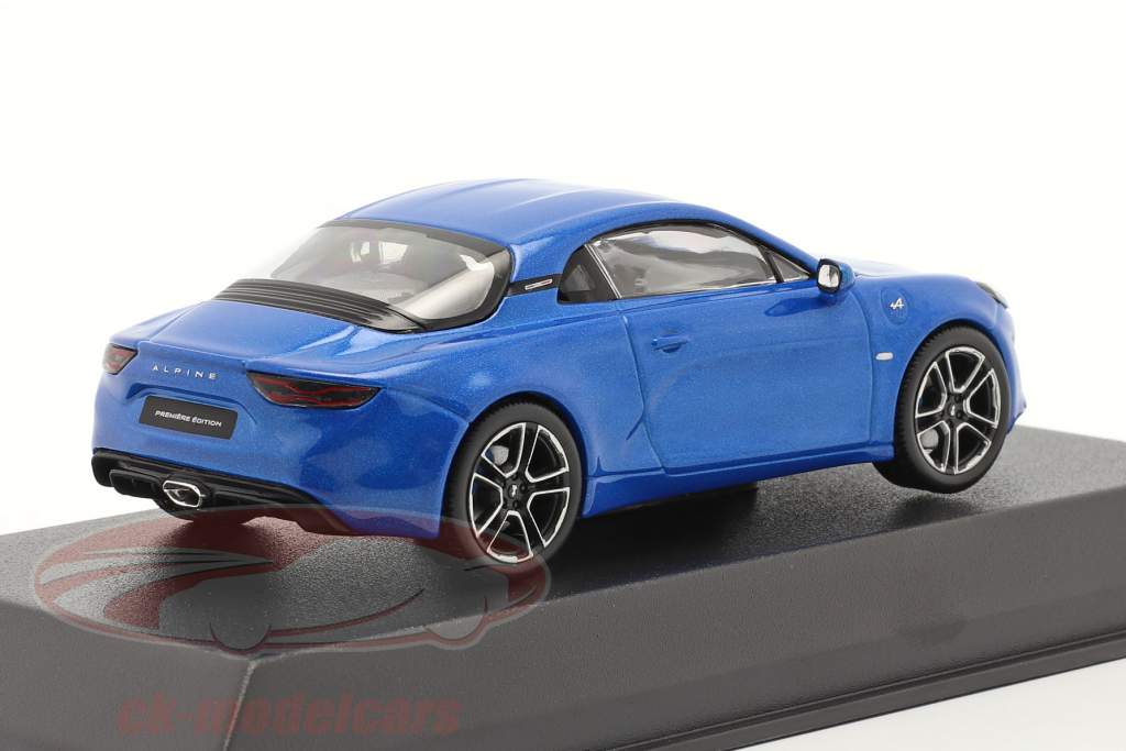 Alpine-Set: Guide Michelin, Câble de charge et Alpin A110 2017 bleu 1:43 Norev