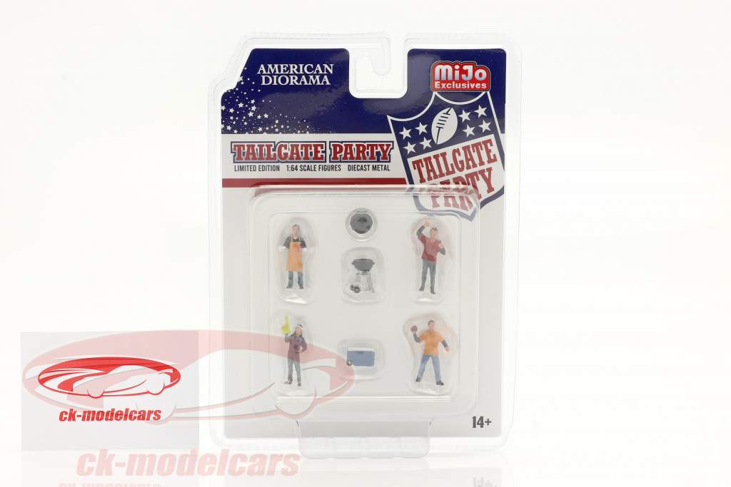 Tailgate Party figuur set 1:64 American Diorama
