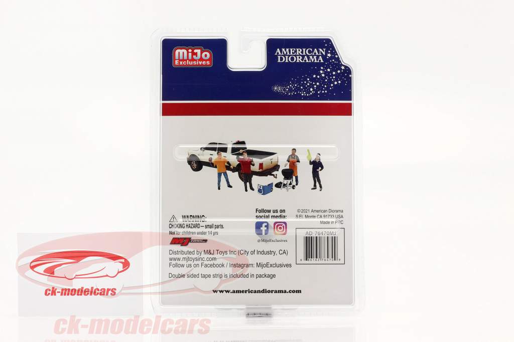 Tailgate Party Ensemble de figurines 1:64 American Diorama