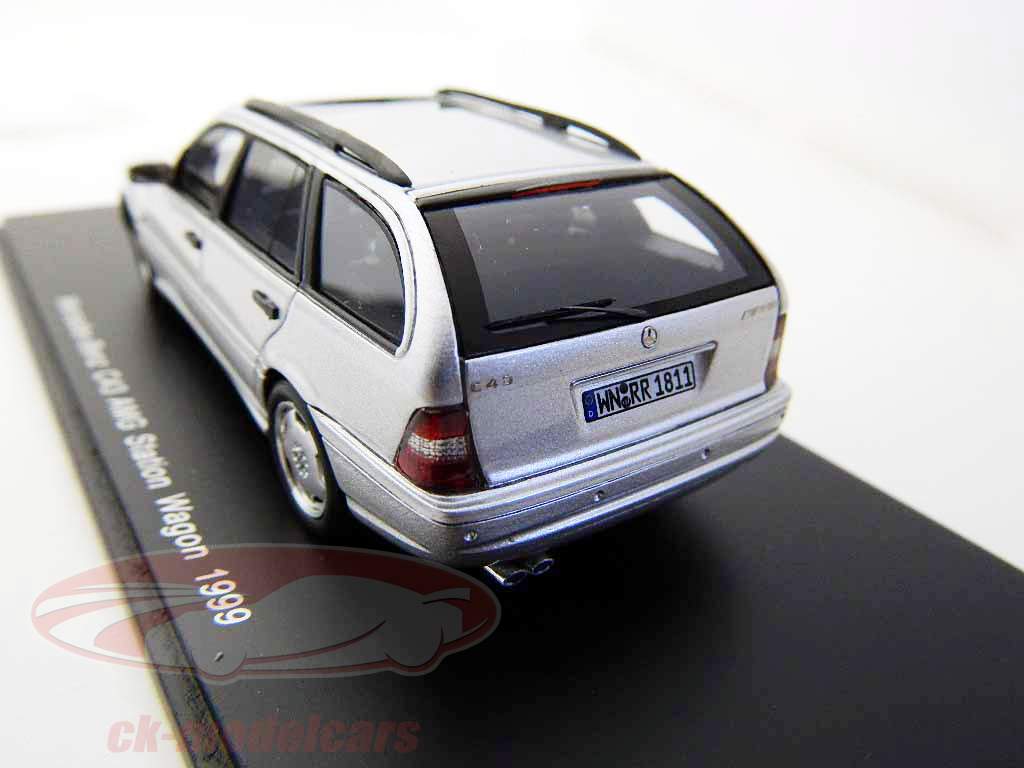 Mercedes-Benz C43 AMG station Wagon Année 1999 argent / Spark 1:43