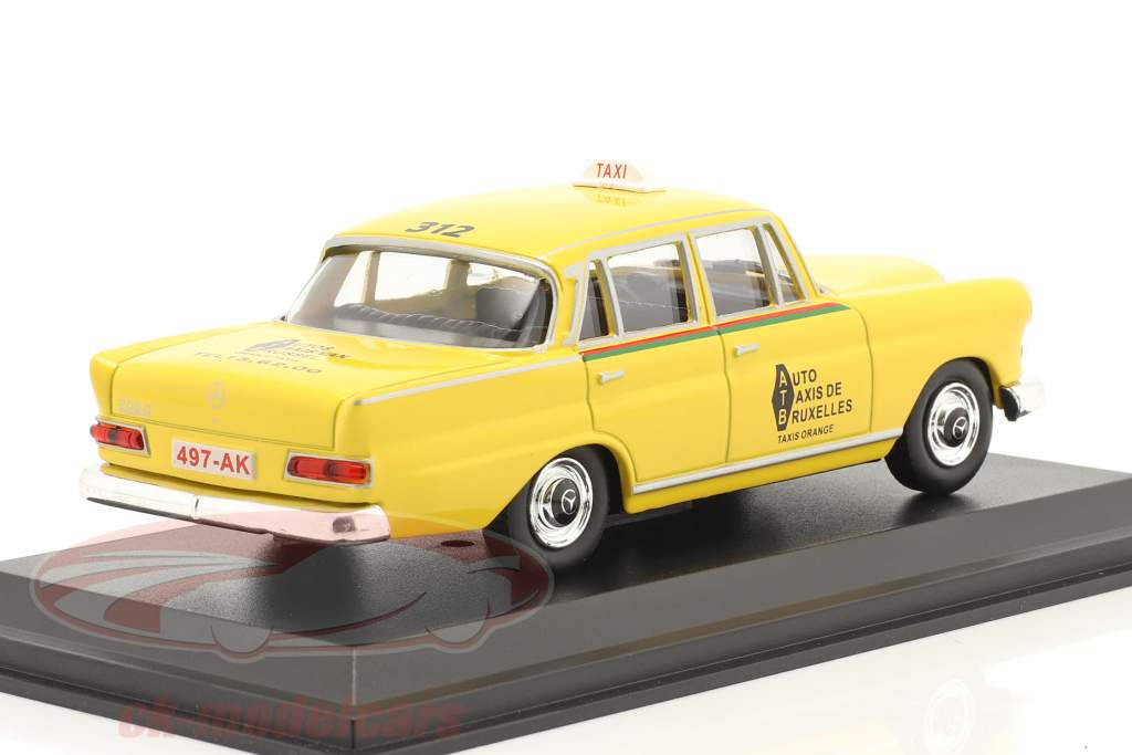 Altaya 1:43 Mercedes-Benz 200 D Taxi Brussels 1966 yellow