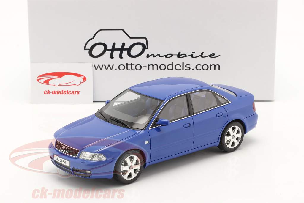Audi S4 (B5) 2.7L Biturbo year 1998 nogaro blue 1:18 OttOmobile