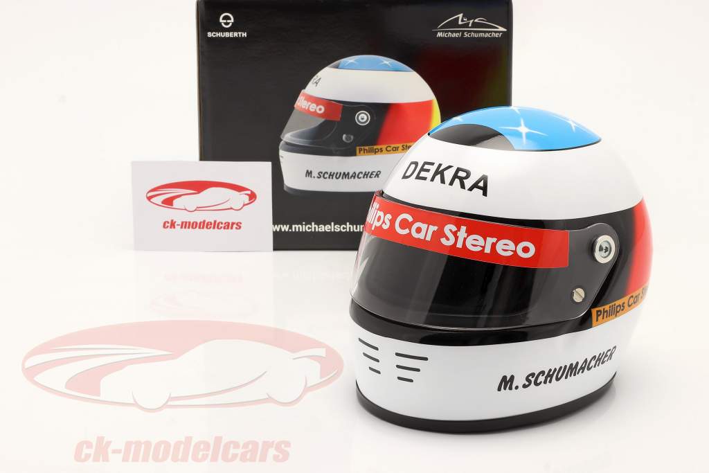 Michael Schumacher Primero Fórmula 1 GP Spa 1991 casco 1:2 Schuberth