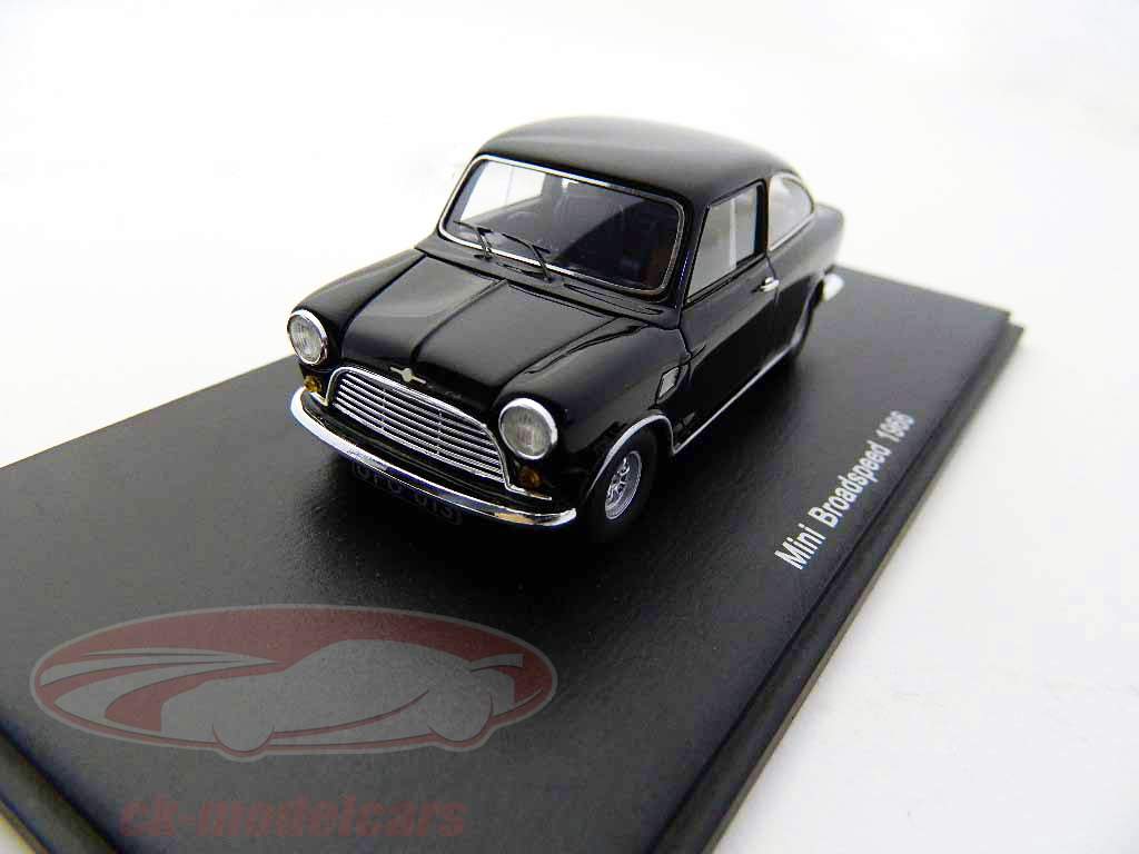 Mini Broad Année 1966 Vitesse schwarz / noir Spark 1:43