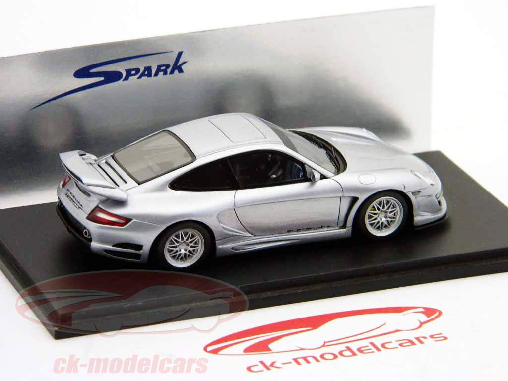 Porsche Gemballa Avalanche GTR 650 modello 2006 grigio metallizzato / grigio metallizzato Spark 1:43