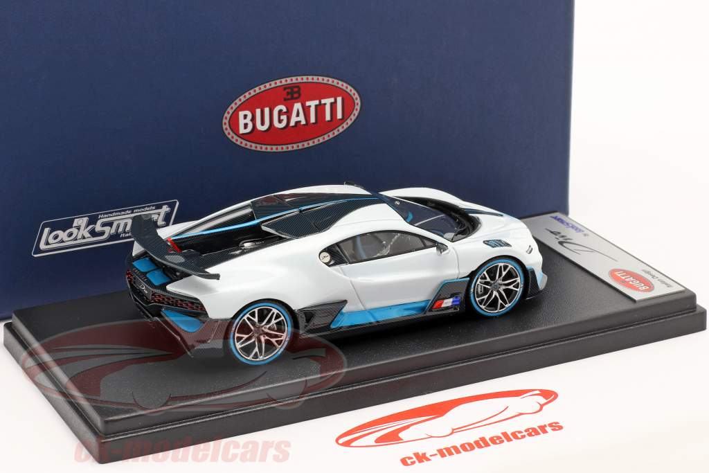 Bugatti Divo Ano de construção 2018 quartzo Branco 1:43 LookSmart