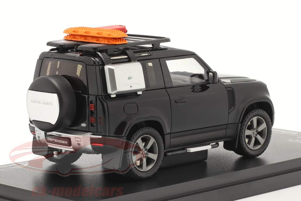 Land Rover Defender 90 建設年 2020 santorini 黒 1:43 Almost Real