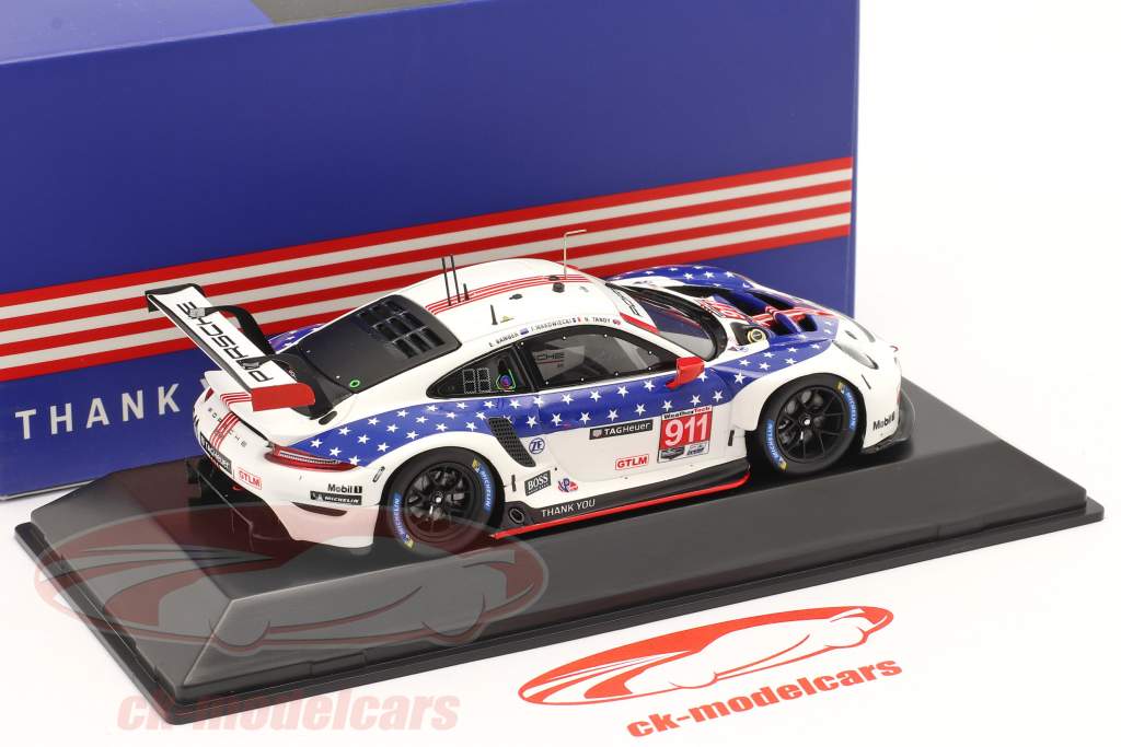 Porsche 911 RSR #911 vincitore Classe GTLM 12h Sebring IMSA 2020 1:43 Spark