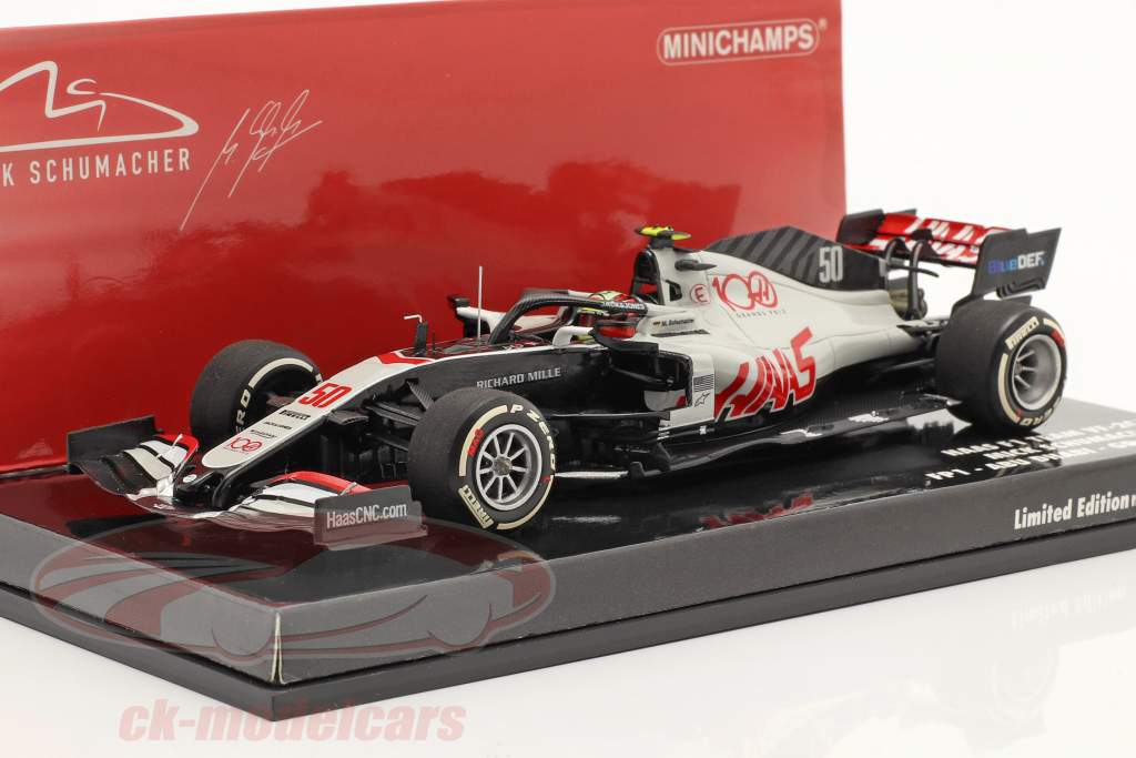 Mick Schumacher Haas VF-20 #50 FP1 Abu Dhabi GP Formel 1 2020 1:43 Minichamps