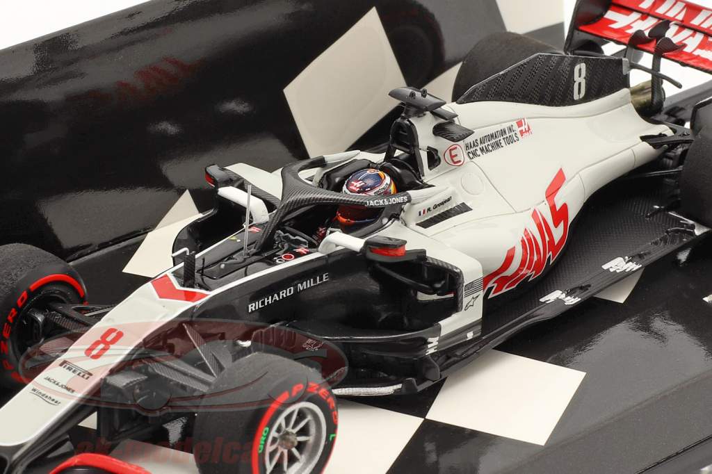 Romain Grosjean Haas VF-20 #8 Bahréin GP fórmula 1 2020 1:43 Minichamps