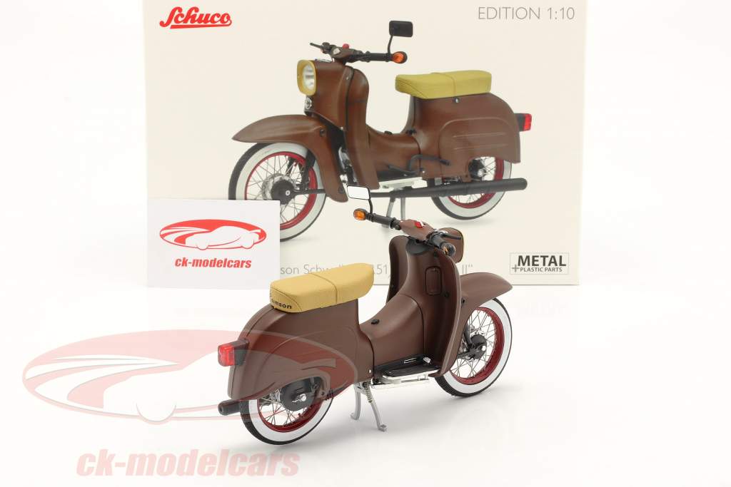 Simson Schwalbe KR51/1 Custom II bruin 1:10 Schuco