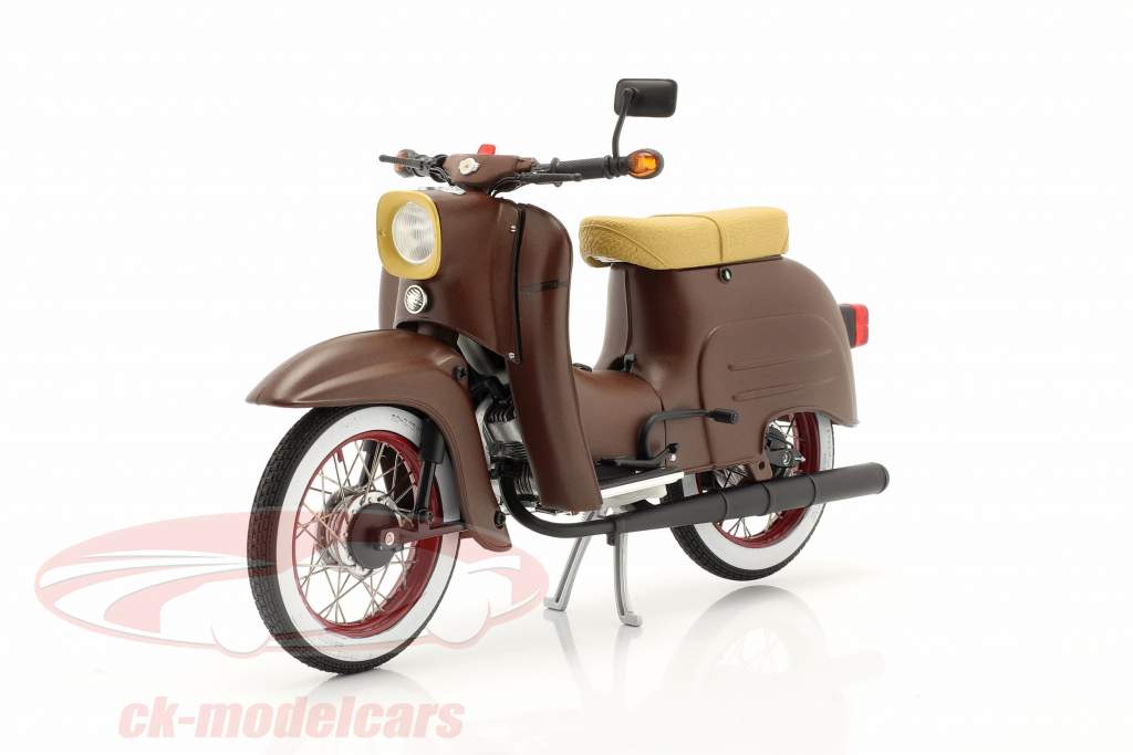 Simson Schwalbe KR51/1 Custom II bruin 1:10 Schuco