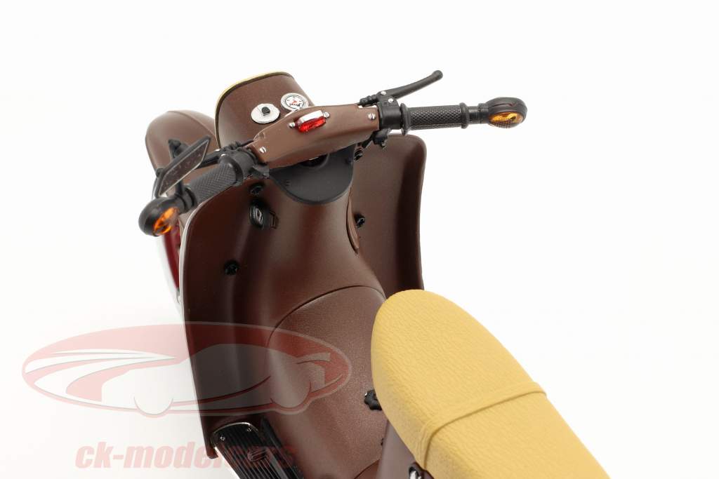Simson Schwalbe KR51/1 Custom II bruin 1:10 Schuco
