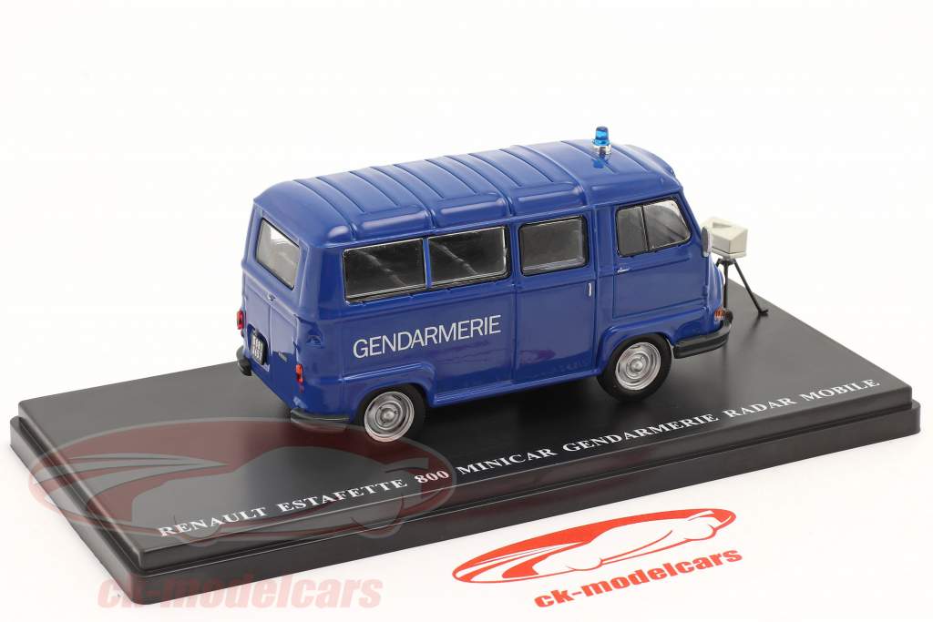 Renault Estafette 800 Gendarmerie Mobil-Radar 1978 blau 1:43 Hachette