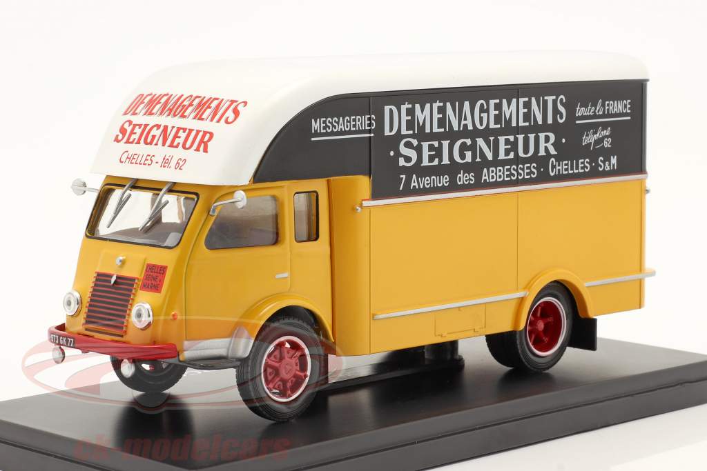 Renault 2,5t Fourgon Demenagements Seigneurs jaune / le noir / blanche 1:43 Hachette