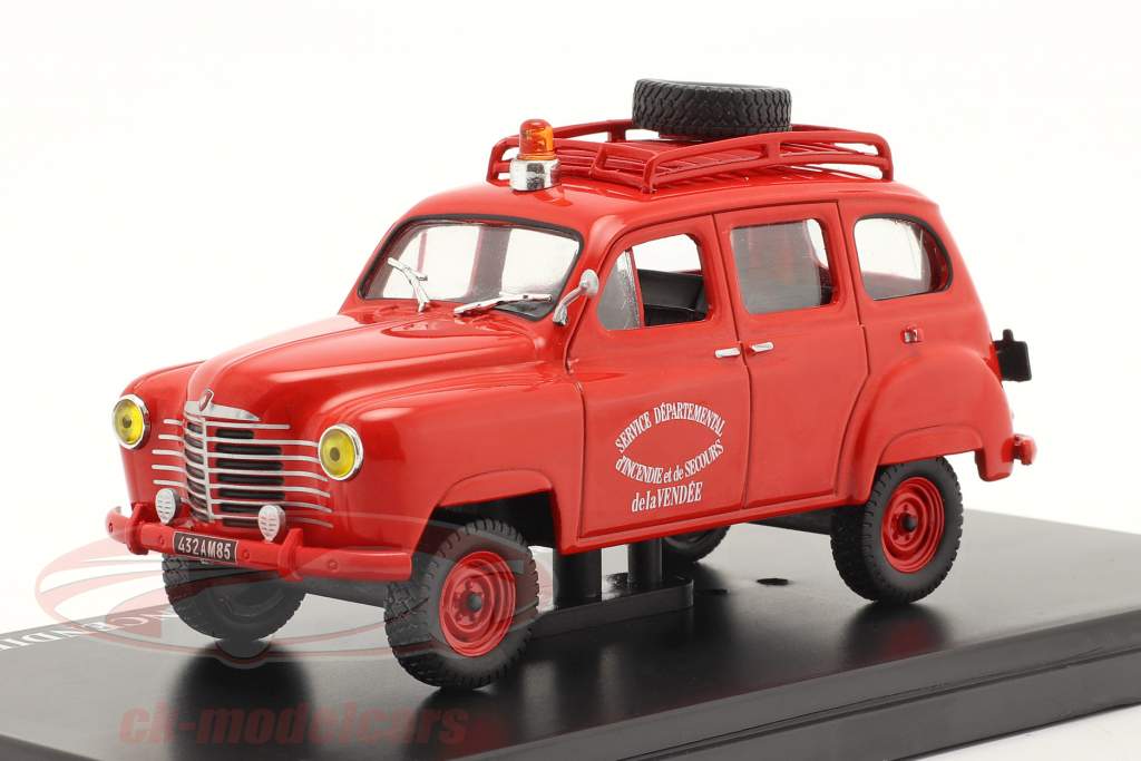 Renault Colorale Prairie 4x4 Break Servicio de ambulancia SDIS rojo 1:43 Hachette