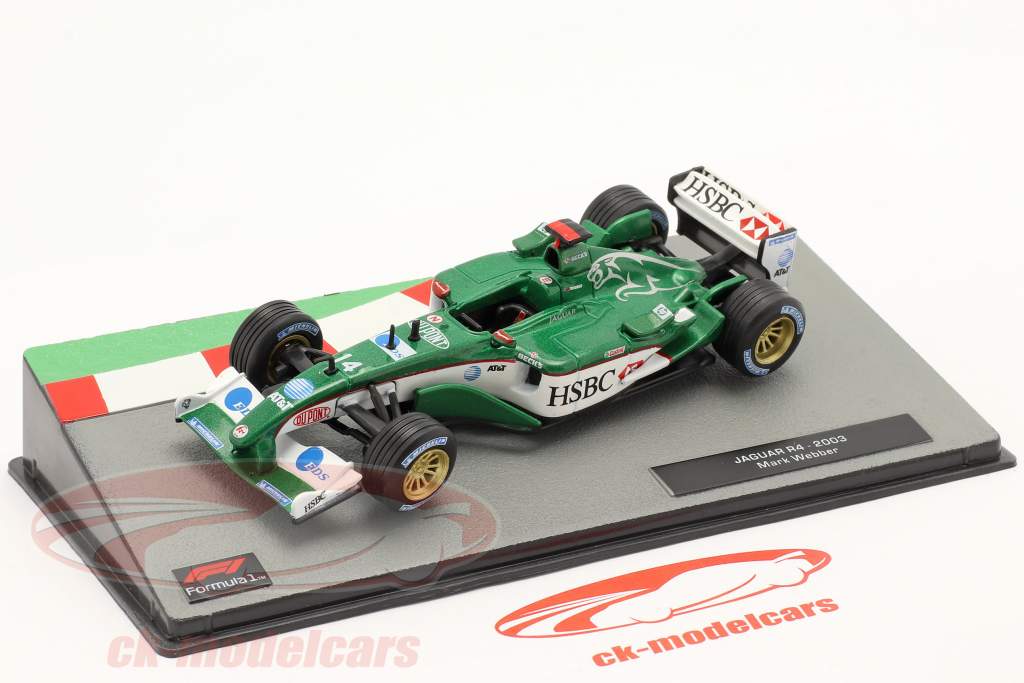 Mark Webber Jaguar R4 #14 формула 1 2003 1:43 Altaya