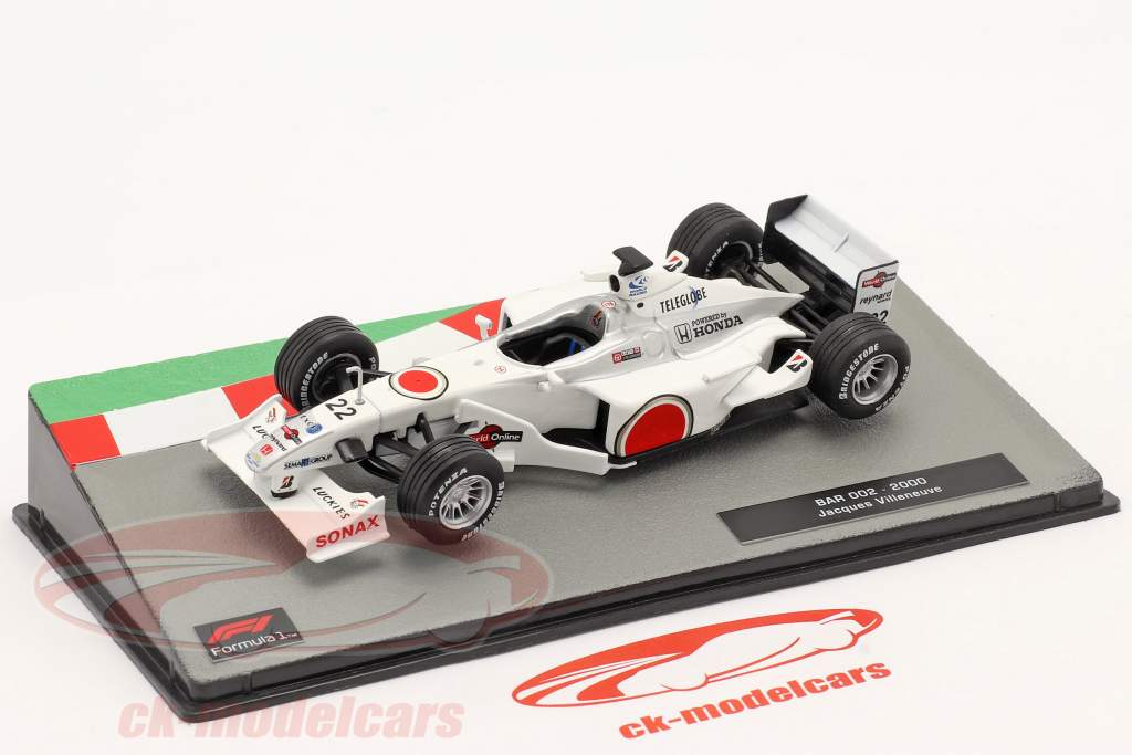 Jacques Villeneuve BAR 002 #22 formule 1 2000 1:43 Altaya