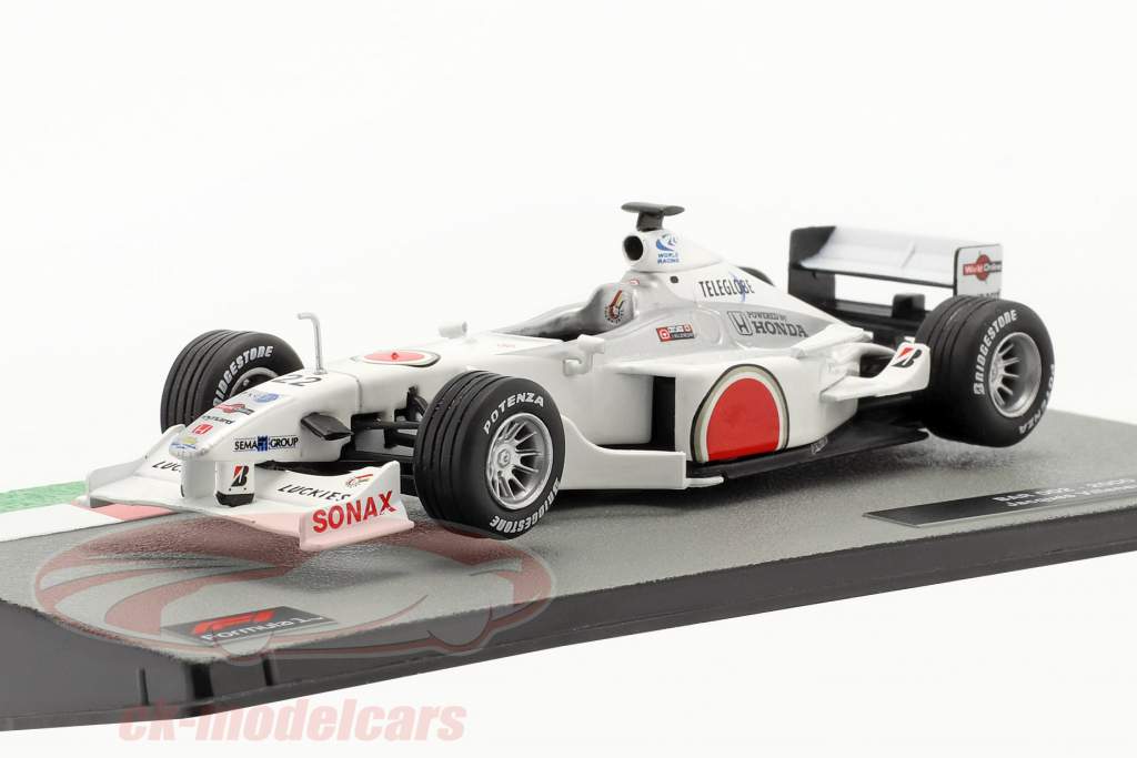Jacques Villeneuve BAR 002 #22 formule 1 2000 1:43 Altaya