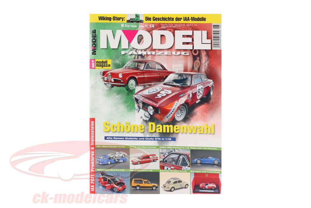 rivista MODELLFAHRZEUG Edizione novembre / dicembre - No. 6 / 2021