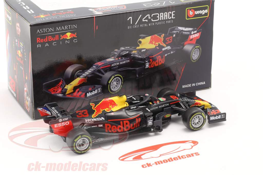 Max Verstappen Red Bull RB16 #33 vinder Abu Dhabi GP formel 1 2020 1:43 Bburago