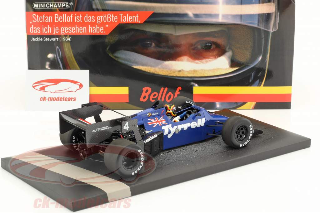 Stefan Bellof Tyrrell 012 #4 Brésil GP formule 1 1984 1:18 Minichamps