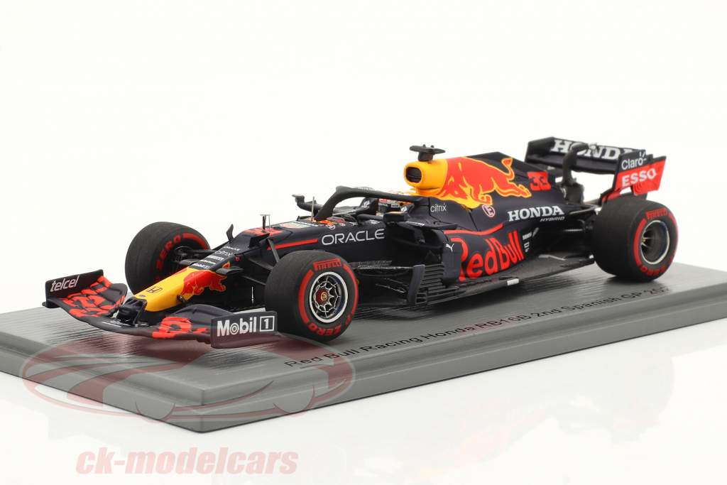 M. Verstappen Red Bull RB16B #33 Spaans GP formule 1 Wereldkampioen 2021 1:43 Spark