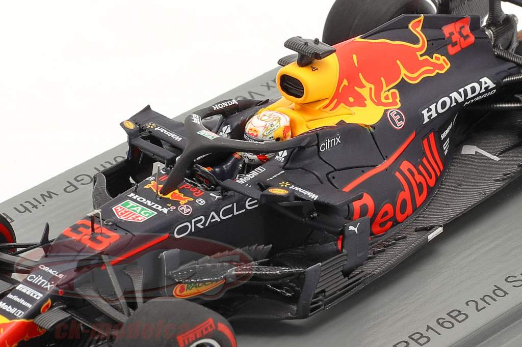 M. Verstappen Red Bull RB16B #33 Spaans GP formule 1 Wereldkampioen 2021 1:43 Spark
