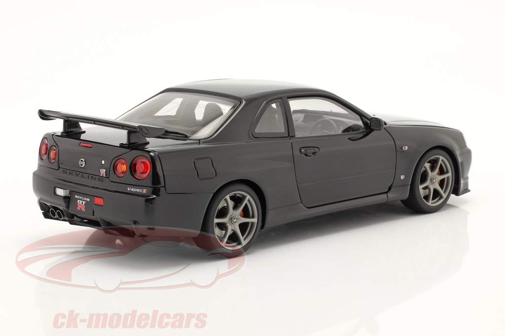 Nissan Skyline GT-R (R34) V-Spec II Год постройки 2001 жемчужно-черный 1:18 AUTOart