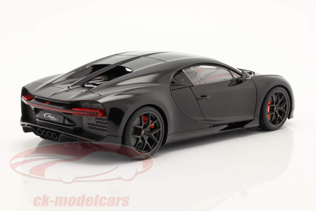 Bugatti Chiron Sport Byggeår 2019 nocturne sort 1:18 AUTOart